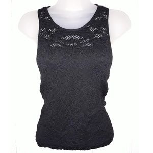 Black Embossed Cami Tank